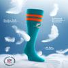 For Bare Feet NFL MIAMI DOLPHINS Cozy Feather Compression Varsity Stripe Team Color Small/Medium view 3