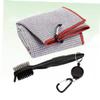 Anneome Retractable Golf Club Cleaning Kit Double-Sided Brush with Microfiber Towel Lightweight Quick Drying for Avid Golfers Includes Clip for Easy Attachment Grey Random Colors view 3