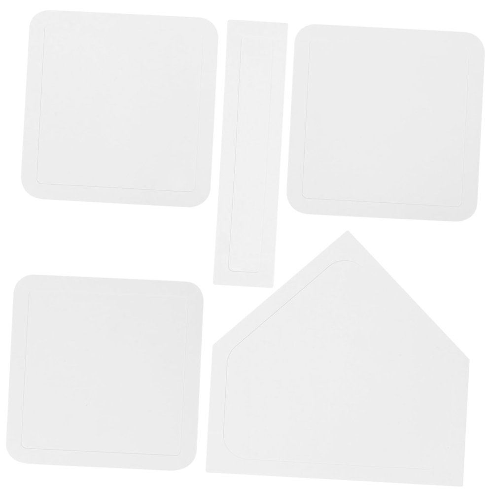 KOMBIUDA 5Pcs Softball Kickball Rubber Bases Durable Rubber Plates for Baseball Training for Pitching Practice Use