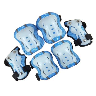 BCOATH Kid's Sports Gear 6pcs Set Fluorescent Kneepads Wrist Elbow Pads for Skateboard