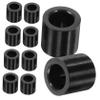 ADOCARN 30pcs Billiard Cue Angle Billiard Accessories Pool Stick Ferrules Billiard Cue Fitting Pool Cue Tips Billiard Cue Accessory Cue Ferrules for Pool Cues Pole Cover Portable PC Fiber, Black