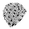 Stylish Printed Swimming Cap Hair Scalp Protection Less Resistance Waterproof for Women Large for Long Hair Men's Swim Cap Ideal for Adults Teens Black and White view 1