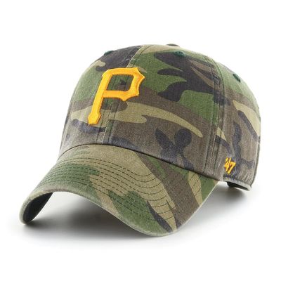 '47 MLB Unisex-Adult Camo Clean Up Adjustable Hat Cap One Size (US, Alpha, One Size, Pittsburgh Pirates)