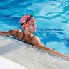 Stylish Printed Swimming Cap Hair Scalp Protection Less Resistance Waterproof for Women Large for Long Hair Men's Swim Cap Ideal for Adults Teens Smiling Face view 4