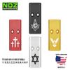 NDZ Performance MOS Optic Cover Plate for Glock Gen 4 & 5  Aluminum  Fits G17 G19 G22 G23 G34 G35 G40 G41 G45 G47  Silver  Christian Fish and Cross  Made in USA view 4