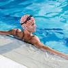 Stylish Printed Swimming Cap Hair Scalp Protection Less Resistance Waterproof for Women Large for Long Hair Men's Swim Cap Ideal for Adults Teens Houndstooth view 4