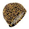 Stylish Printed Swimming Cap Hair Scalp Protection Less Resistance Waterproof for Women Large for Long Hair Men's Swim Cap Ideal for Adults Teens Leopard view 1