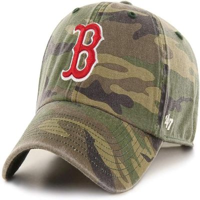 '47 MLB Unisex-Adult Camo Clean Up Adjustable Hat Cap One Size (US, Alpha, One Size, Boston Red Sox)