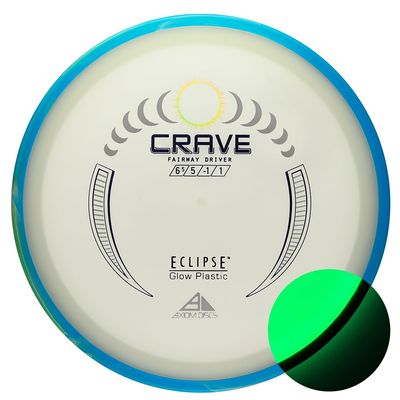 Axiom Discs Eclipse Glow 2.0 Crave Disc Golf Fairway Driver (165-170g / Colors May Vary)