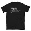 Funny Tequila Definition Bartender Bar Drink T-Shirt Black view 1