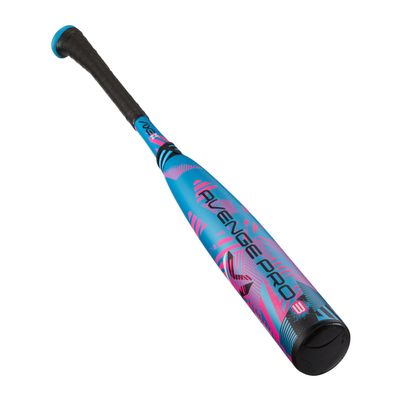 Axe | Avenge Pro 3 | USSSA Baseball Bat | Drop -10/-8/-5 | 3-Piece Composite | 2 3/4" Barrel | Blue/Pink (Pro Standard Handle, -10, Carbon Fiber, 1, 27", Avenge Pro 3 USSSA)