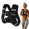 Amstaff Fitness Weighted Vest - Weight Vest for Running, Strength Training & Muscle Building, Features Reflective Stripe for Safe Outdoor Workouts (16lbs, Black) view 1