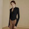 2024 Women Sport Jacket Zipper Yoga Coat Clothes Quick Dry Fitness Jacket Running Hoodies Thumb Hole Sportwear Gym Workout Top view 2