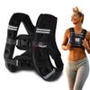Amstaff Fitness Weighted Vest - Weight Vest for Running, Strength Training & Muscle Building, Features Reflective Stripe for Safe Outdoor Workouts (25lbs, Black) view 1