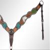 American Darling Western Horse Breast Collar Leather Dark Brown |Genuine Collar|Western view 3