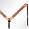 American Darling Western Horse Breast Collar Leather Dark Brown |Genuine Collar|Western view 3