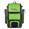 Boombah Catchers Superpack Hybrid Rolling Bat Bag - BM-9060C23 Charcoal/Lime Green - Wheeled & Backpack Version view 1