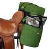 TrailMax Large Saddlebags for Trail Riding; Insulated Saddle Bags for Horses with Detachable Cantle Bag; Saddle Bag & Cantle Bag Set; Saddle Bags for Western & Endurance Saddles; Olive view 1