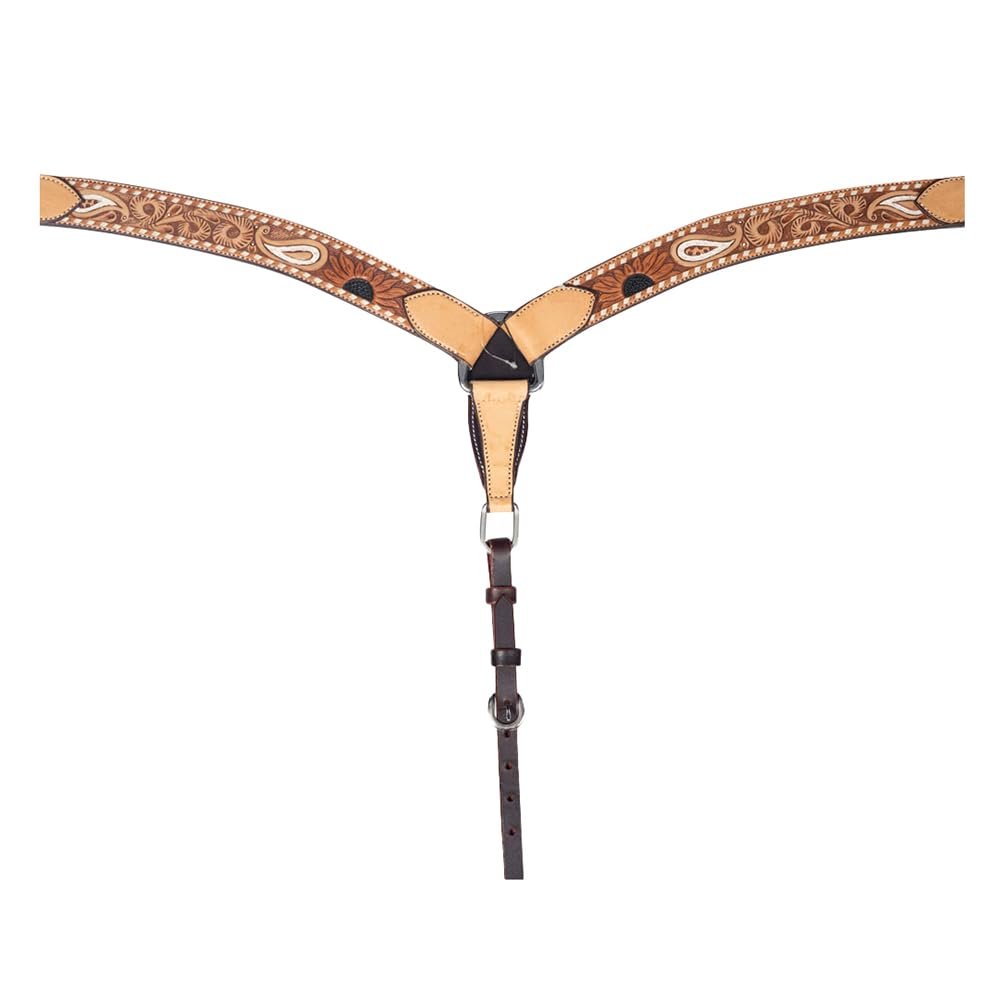 American Darling Western Horse Breast Collar Leather Dark Brown |Genuine Collar|Western