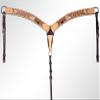 American Darling Western Horse Breast Collar Leather Dark Brown |Genuine Collar|Western view 2