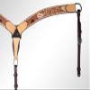 American Darling Western Horse Breast Collar Leather Dark Brown |Genuine Collar|Western view 3