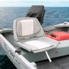 Oceansouth Fisherman Folding Boat Seat (Gray/White) fishing chair all purpose canoe accessories gear boat seats camo seat covers paddle board waterproof padded folding boating swivel jon bench view 4