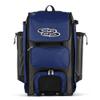 Boombah Catchers Superpack Hybrid Rolling Bat Bag - BM-9060C23 Charcoal/Royal - Wheeled & Backpack Version