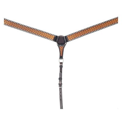 American Darling Western Horse Breast Collar Leather Dark Brown |Genuine Collar|Western