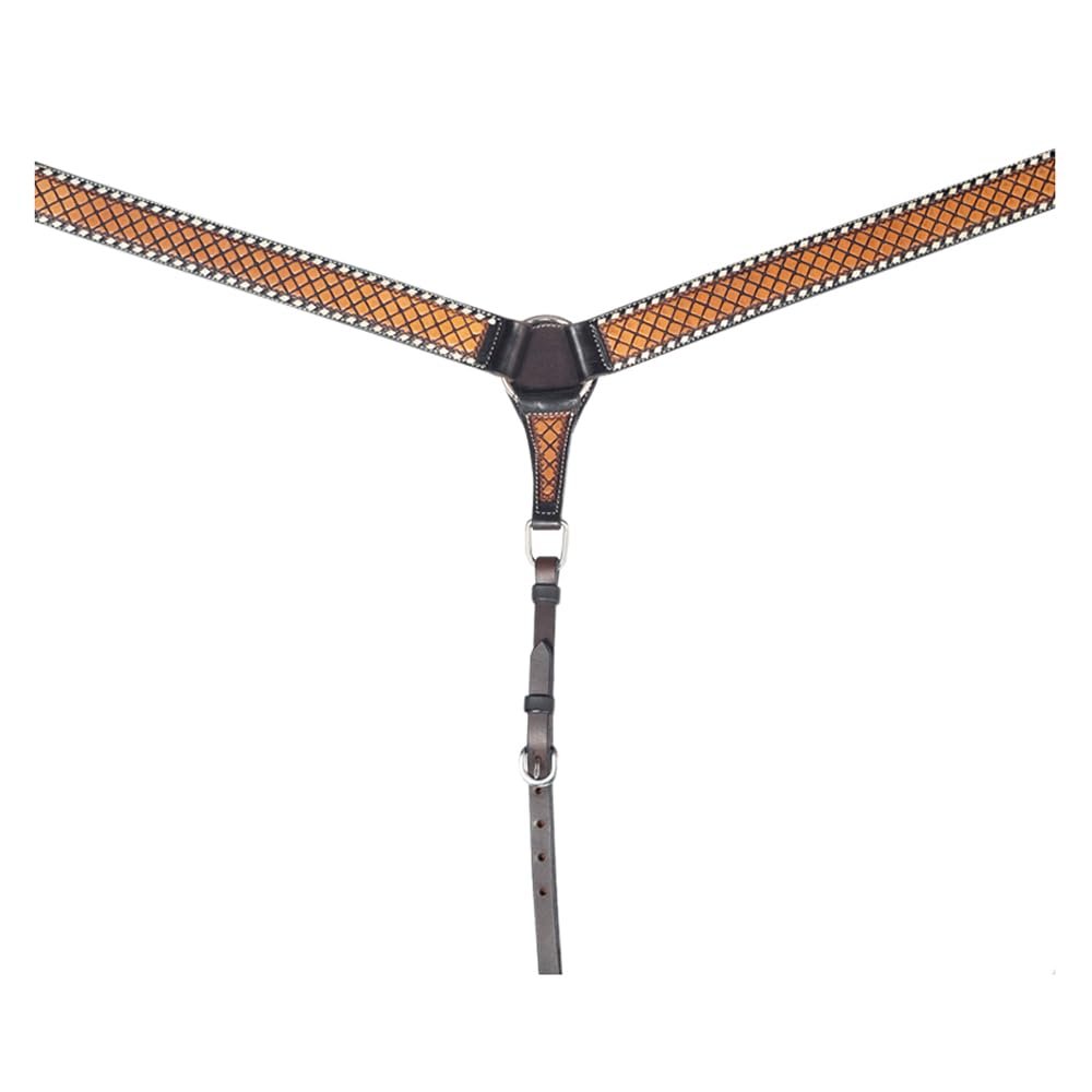 American Darling Western Horse Breast Collar Leather Dark Brown |Genuine Collar|Western