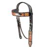 American Darling Western Horse Headstall Leather Dark Brown | Genuine