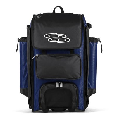 Boombah Catchers Superpack Hybrid Rolling Bat Bag - BM-9060C23 Royal/Black - Wheeled & Backpack Version