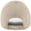 47 MLB Khaki White Primary Logo MVP Adjustable Hat, Adult One Size Fits All - Philadelphia Phillies - Khaki White view 2