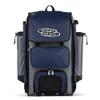 Boombah Catchers Superpack Hybrid Rolling Bat Bag - BM-9060C23 Gray/Navy - Wheeled & Backpack Version
