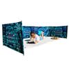 BEACH FENCE Premium 20 ft Beach Windscreen, Privacy Screen, Wind Blocker Free Rubber Mallet and Carry Bag Included (Beach Bus) view 1