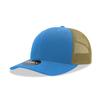 DECKY Standard 6 Panel Mid Profile Structured Cotton Blend Trucker, Sky/KHA, Multi view 1