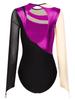 TSSOE Women Mesh Patchwork Gymnastics Leotard Long Sleeves Bodysuit Figure Skating Performance Costume D06 Large view 4
