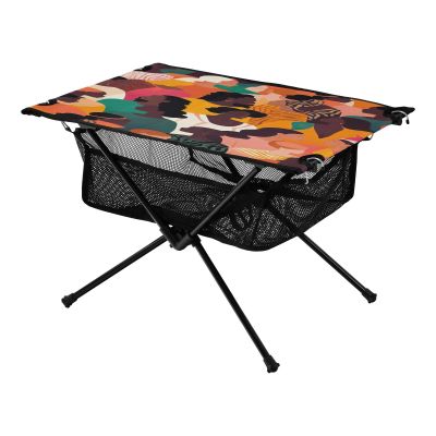 SDMKA Crowd Silhouettes Outdoor Folding Table for Camping, Beach & Picnic  Portable, Easy-to-Carry Camping Side Table with Durable Bag for BBQ, Camp Use