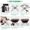 SDMKA Crowd Silhouettes Outdoor Folding Table for Camping, Beach & Picnic  Portable, Easy-to-Carry Camping Side Table with Durable Bag for BBQ, Camp Use view 4