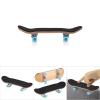 F&Y 1Pc Maple Wooden Alloy Fingerboard Skateboard with Box, Premium Mini Finger Skateboards for Pressure Relief, Ideal Kids Present, Complete Set with Accessories (Light Blue) view 4