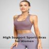 Paeceioni Sports Bras for Women High Support, Women's Sports Bras, Everyday Comfy Sleeping Bras, Comfortable Bras for Women Bean Paste Red(M), Medium view 2