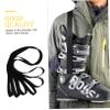 FOYTOKI 3pcs Ski Boot Carrier Straps Durable Shoulder Sling for Snowboard Ski Equipment Comfortable Leash for Boys and Girls Prevents Back Pain for view 2