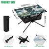SDMKA White Bunnies Outdoor Folding Table for Camping, Beach & Picnic  Portable, Easy-to-Carry Camping Side Table with Durable Bag for BBQ, Camp Use view 3