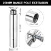 PATIKIL 250mm(10") Dance Pole Extension for 45mm Stripper Dance Pole Stainless Steel Extending Tube Height Adjustable Replacement Accessories for Dancing Pole Connect view 2