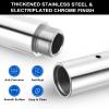 PATIKIL 250mm(10") Dance Pole Extension for 45mm Stripper Dance Pole Stainless Steel Extending Tube Height Adjustable Replacement Accessories for Dancing Pole Connect view 3