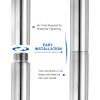 PATIKIL 250mm(10") Dance Pole Extension for 45mm Stripper Dance Pole Stainless Steel Extending Tube Height Adjustable Replacement Accessories for Dancing Pole Connect view 4
