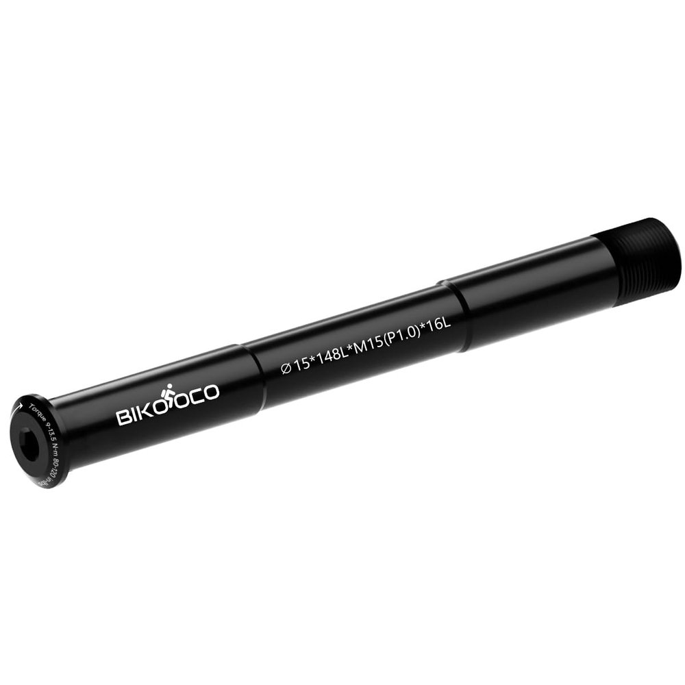 BIKOOCO Bike Thru Axle Hub Adapter - Quick-Released Bicycle Hubs 1.0 mm spacing, 15 mm x 148 mm, black