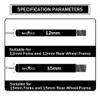 BIKOOCO Bike Thru Axle Hub Adapter - Quick-Released Bicycle Hubs 1.0 mm spacing, 15 mm x 148 mm, black view 4