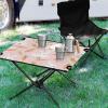 SDMKA Cute Bunnies with Carrots Outdoor Folding Table for Camping, Beach & Picnic  Portable, Easy-to-Carry Camping Side Table with Durable Bag for BBQ, Camp Use view 2