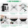 SDMKA Cute Bunnies with Carrots Outdoor Folding Table for Camping, Beach & Picnic  Portable, Easy-to-Carry Camping Side Table with Durable Bag for BBQ, Camp Use view 4