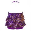 Zaldita Girls Ruffles Sequins Hiphop Jazz Latin Dance Shorty Leotard Tutu Dress Ballet Performance Costume Purple 8 Years view 2
